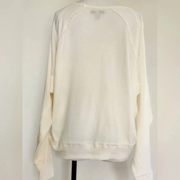 NWT || FREE PEOPLE || Santa Clara waffle weaved shirt - Picture 6 of 7